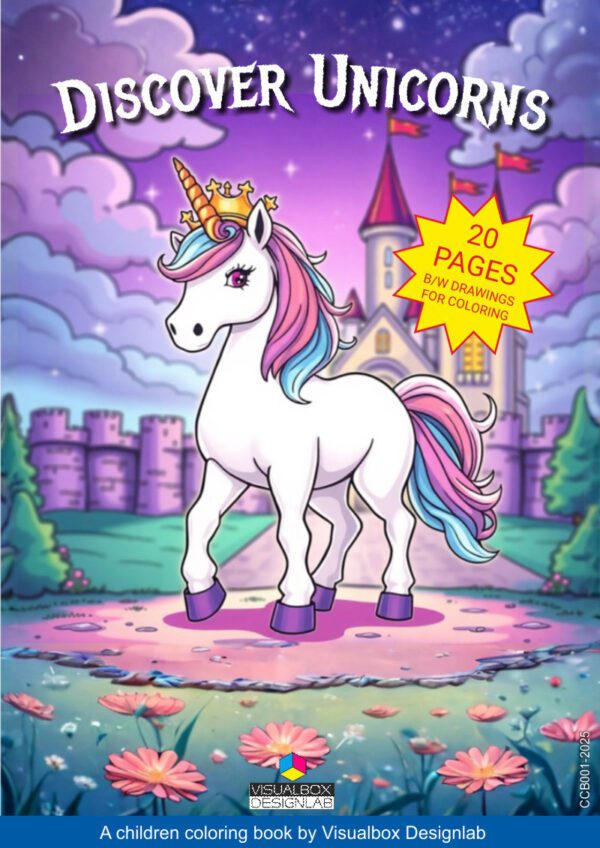 Coloring Book Discover Unicorns