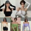 Korean Tube with Armsleeves Top